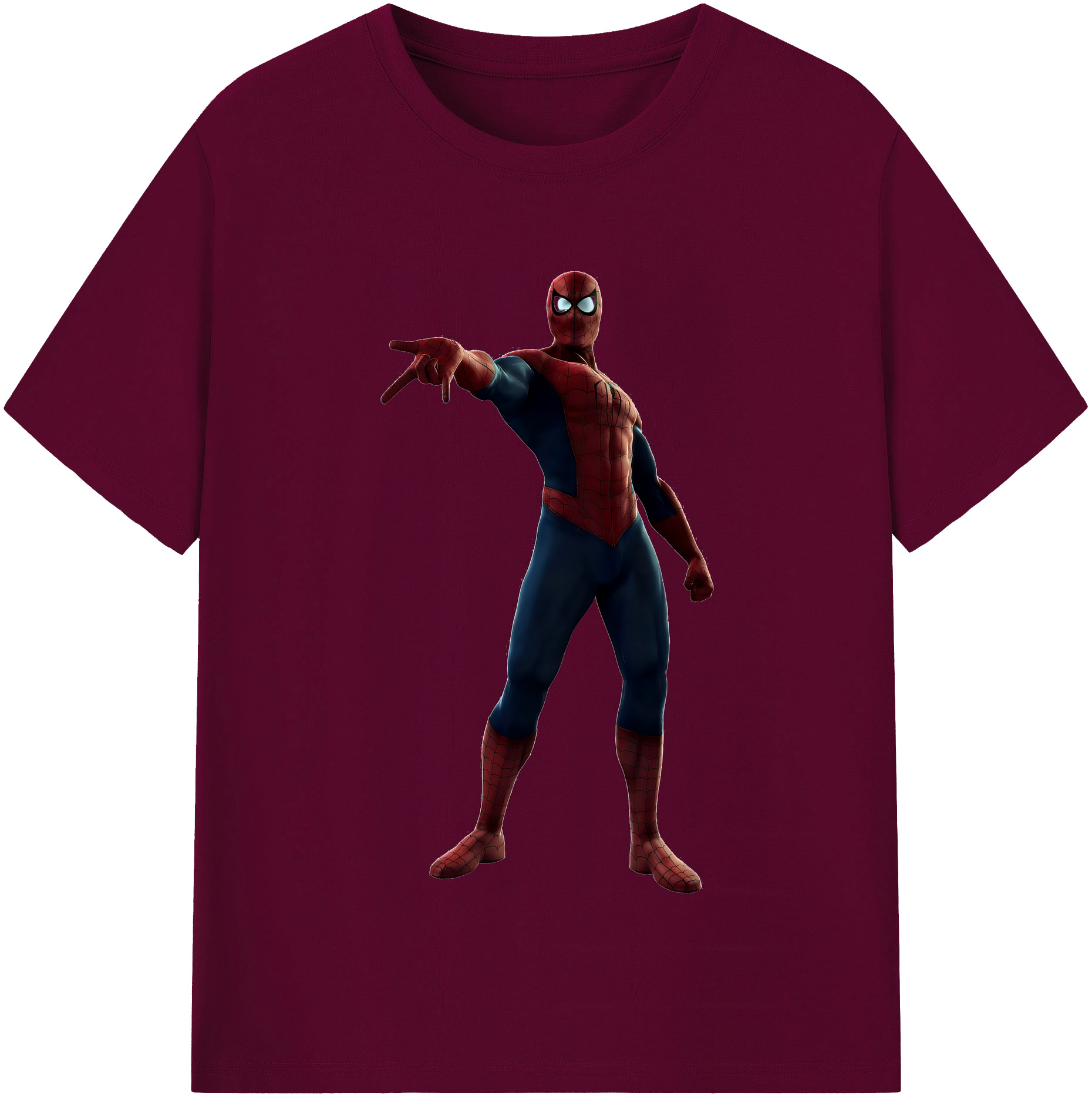 （画像用） Spider Man スパイダーマン レディースカジュアルプリントTシャツ（綿100％）
